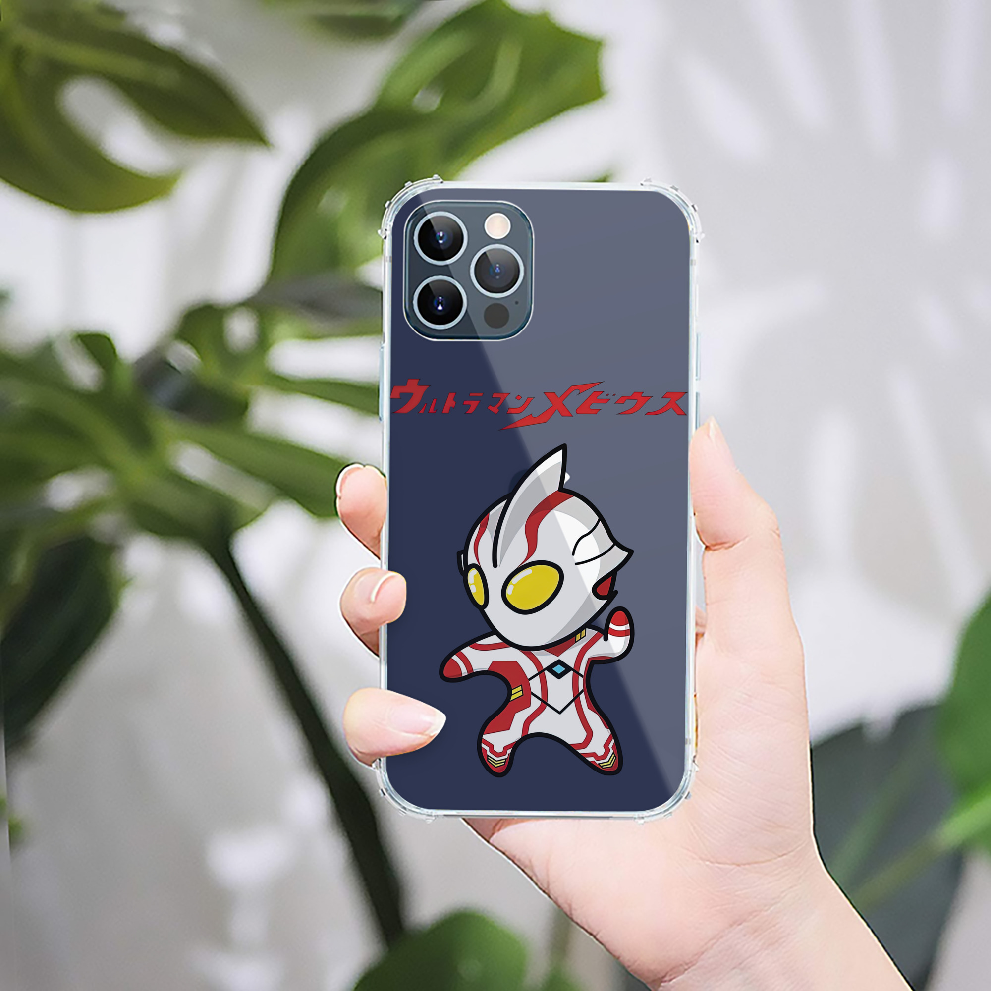 （画像用） ウルトラマン Ultraman 【iPhone 12シリーズ対応】透明スマホケース（クリアソフトケース）